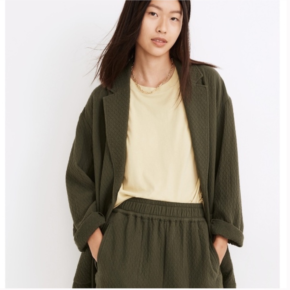 Diamond Jacquard Shaw Blazer - Madewell XXS